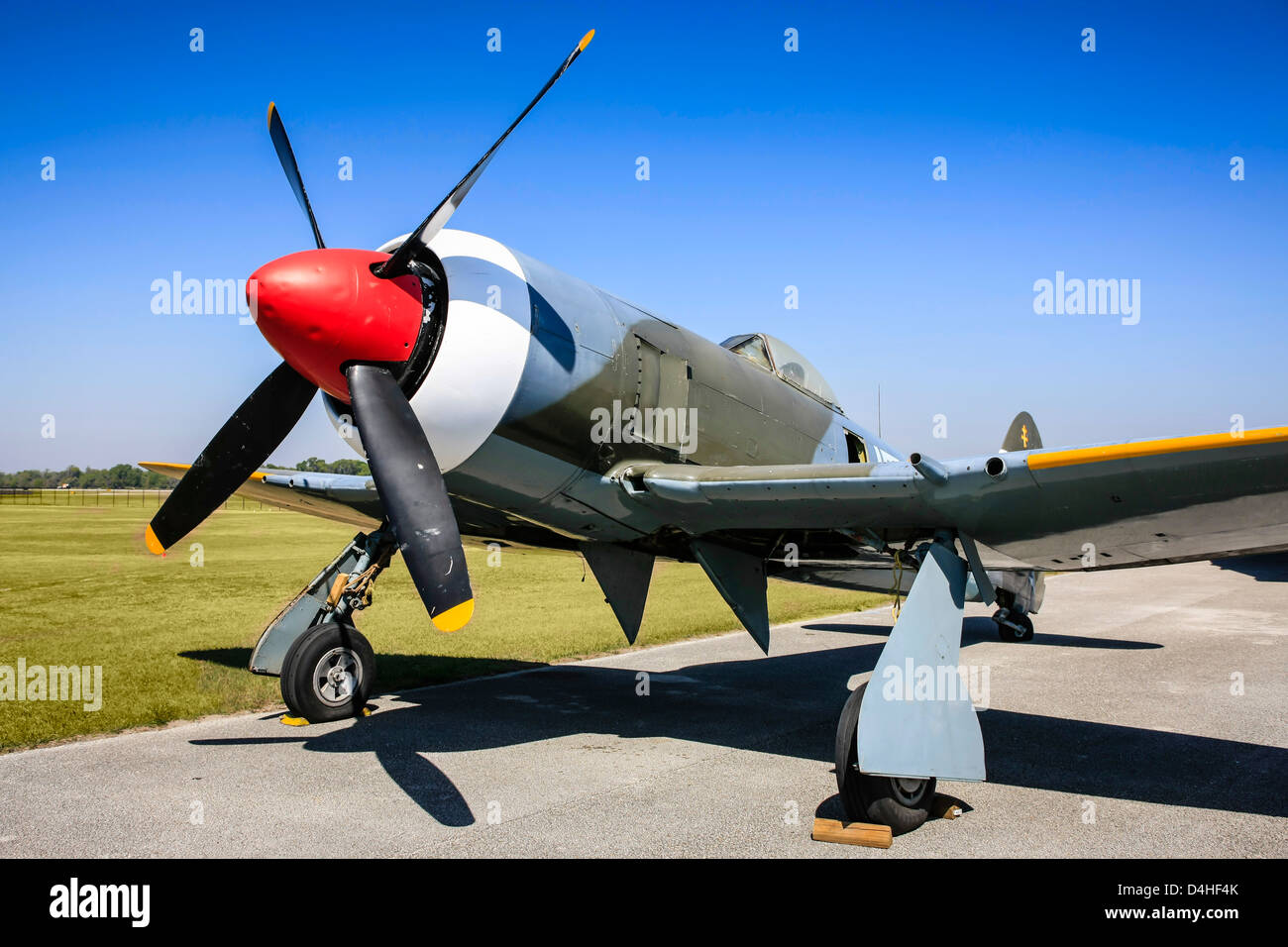 RAF durante la seconda guerra mondiale Hawker Tempest presso il Sun n Fun Florida Air Museum in Lakeland Foto Stock