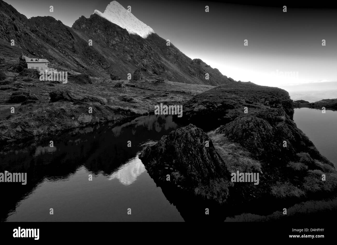 La parte superiore del Transfagarasan passano in Romania, ha votato il miglior strada guida nel mondo da parte di BBC Top Gear Foto Stock
