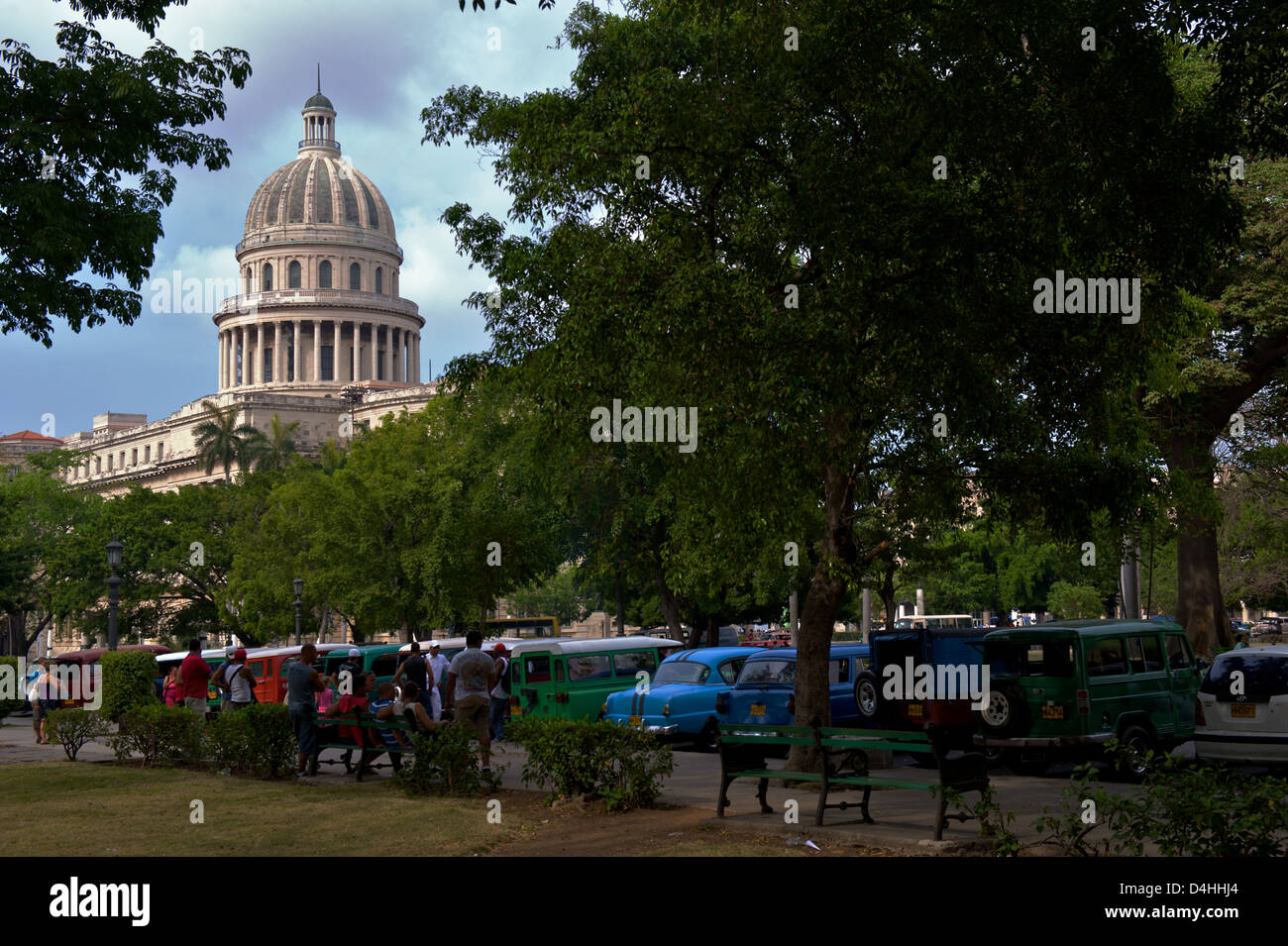 Il Capitolio, l'ex palazzo del parlamento nel centro di Avana, ora un museo Foto Stock