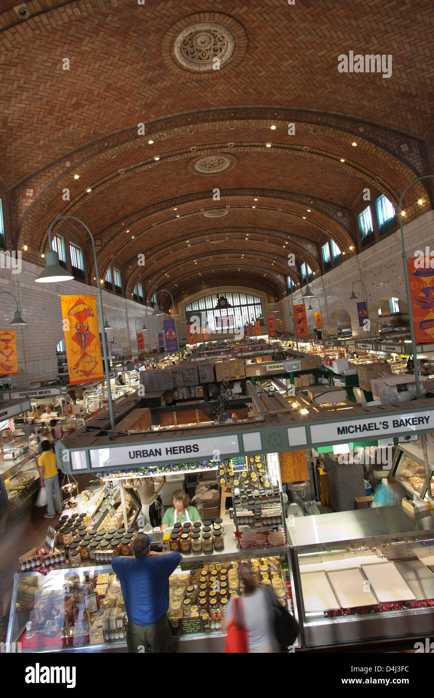 GRAND CONCOURSE WEST SIDE MARKET OHIO città quartiere CLEVELAND OHIO USA Foto Stock
