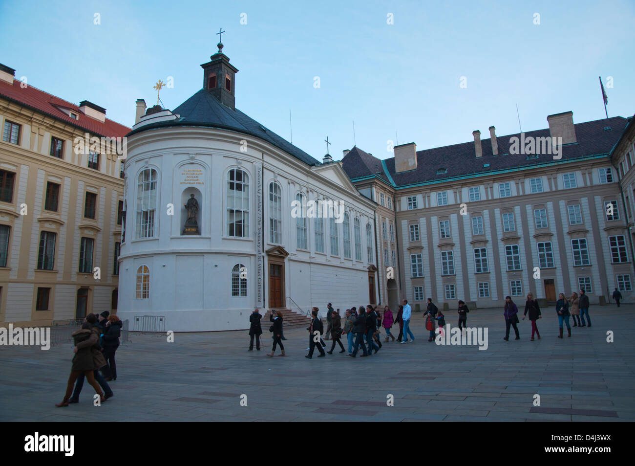 Hradcany il quartiere del castello di Praga Repubblica Ceca Europa Foto Stock