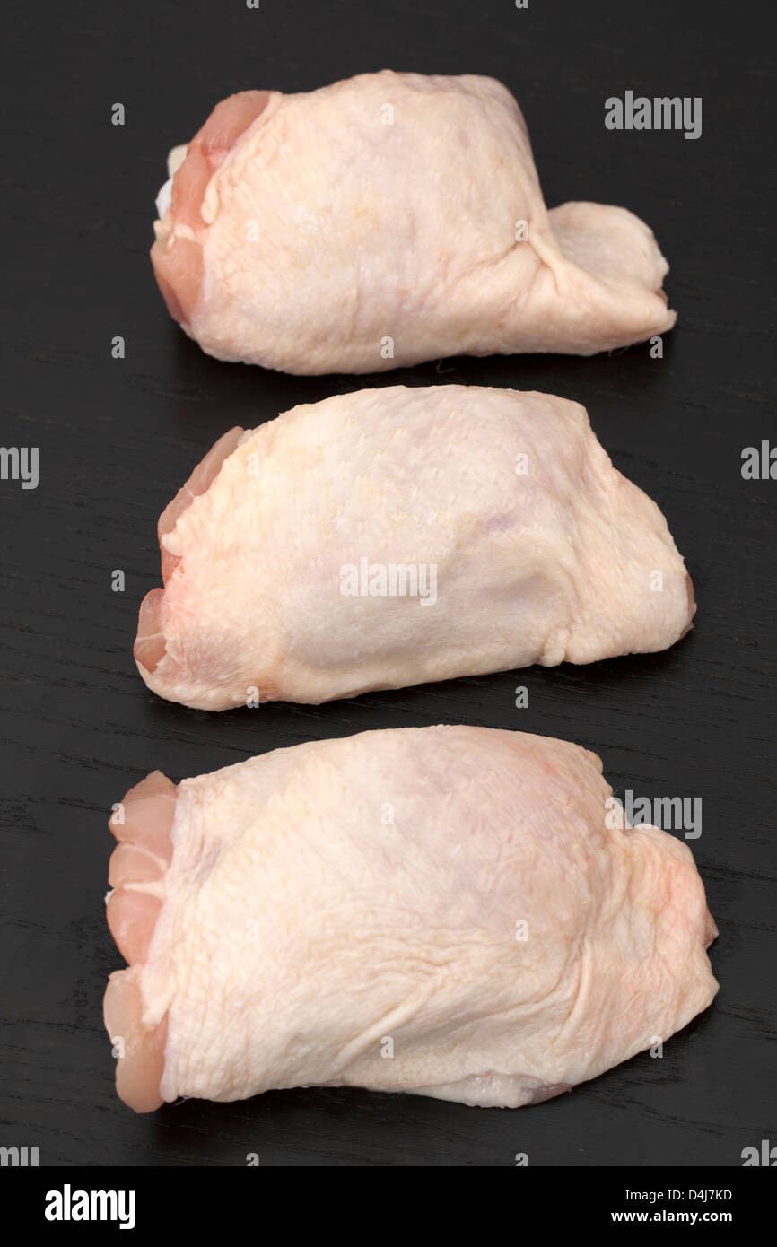 Materie cosce di pollo Foto Stock