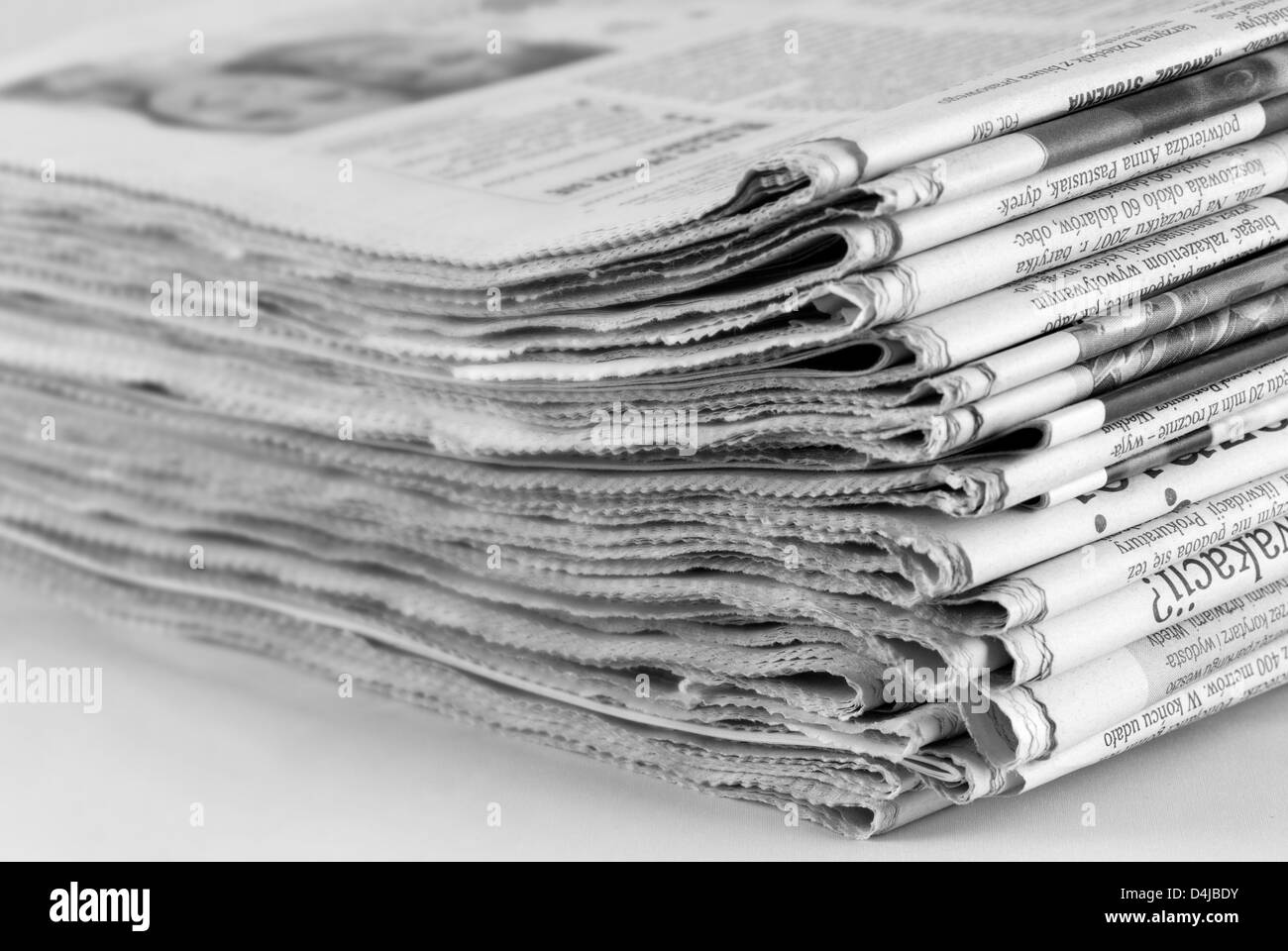 pila di giornale Foto Stock