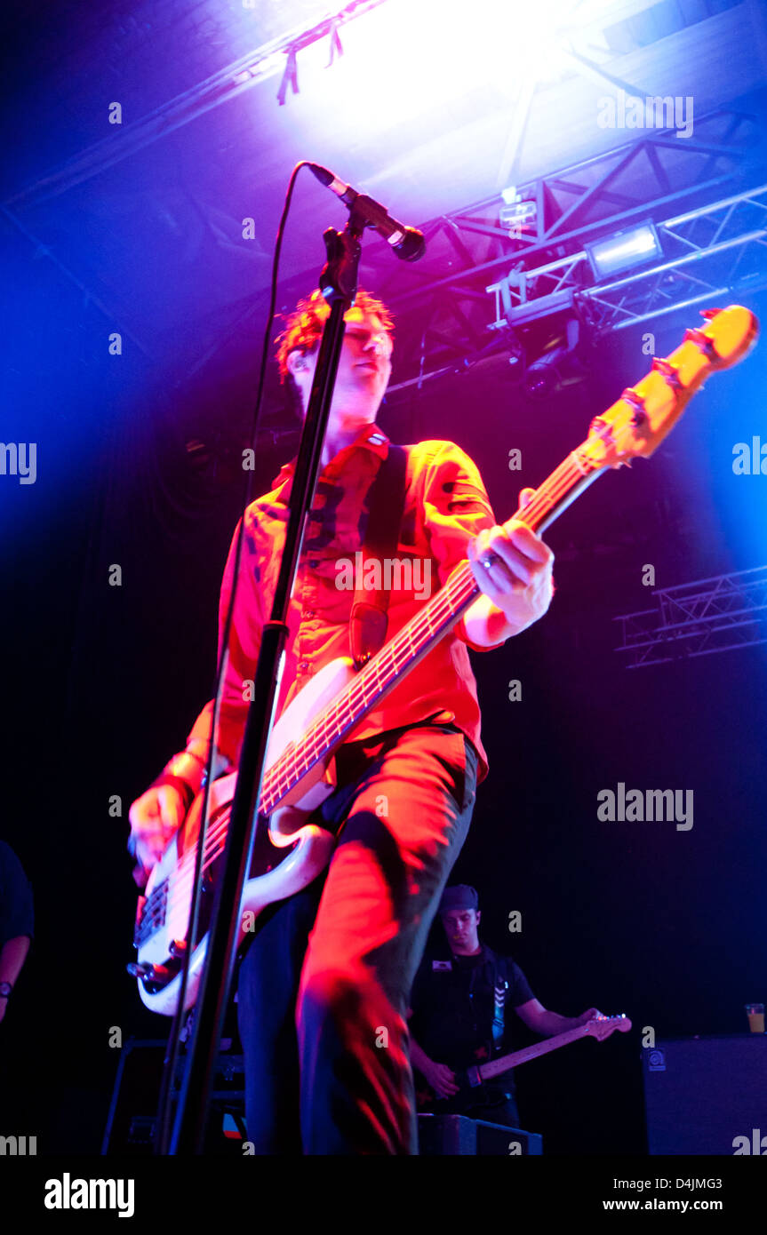 Jason McCaslin. Somma 41 concerto all Arena di Mosca. Jul 25, 2012 - Arena di Mosca Mosca, Russia Foto Stock