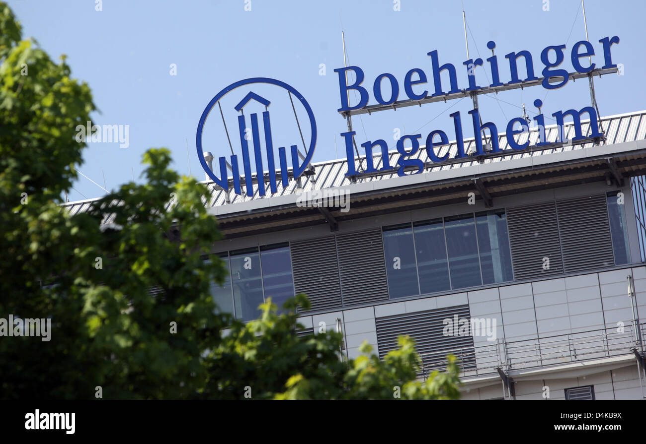 La sede centrale della società dell'azienda farmaceutica Boehringer Ingelheim in Ingelheim, Germania, 21 aprile 2009. In questo giorno la società?s nuova cattedra ha presentato il suo 2008 cifre finanziarie. A causa di un euro forte e maggiori spese di ricerca Germania?s seconda più grande gruppo farmaceutico ha registrato un calo dei profitti nel primo semestre del 2008. Foto: Fredrik von Erichsen Foto Stock