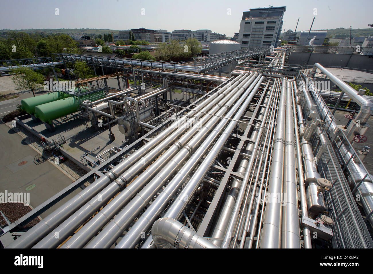 La società composti di Boehringer Ingelheim in Ingelheim, Germania, 21 aprile 2009. In questo giorno la società?s nuova cattedra ha presentato il suo 2008 cifre finanziarie. A causa di un euro forte e maggiori spese di ricerca Germania?s seconda più grande gruppo farmaceutico ha registrato un calo dei profitti nel primo semestre del 2008. Foto: Fredrik von Erichsen Foto Stock