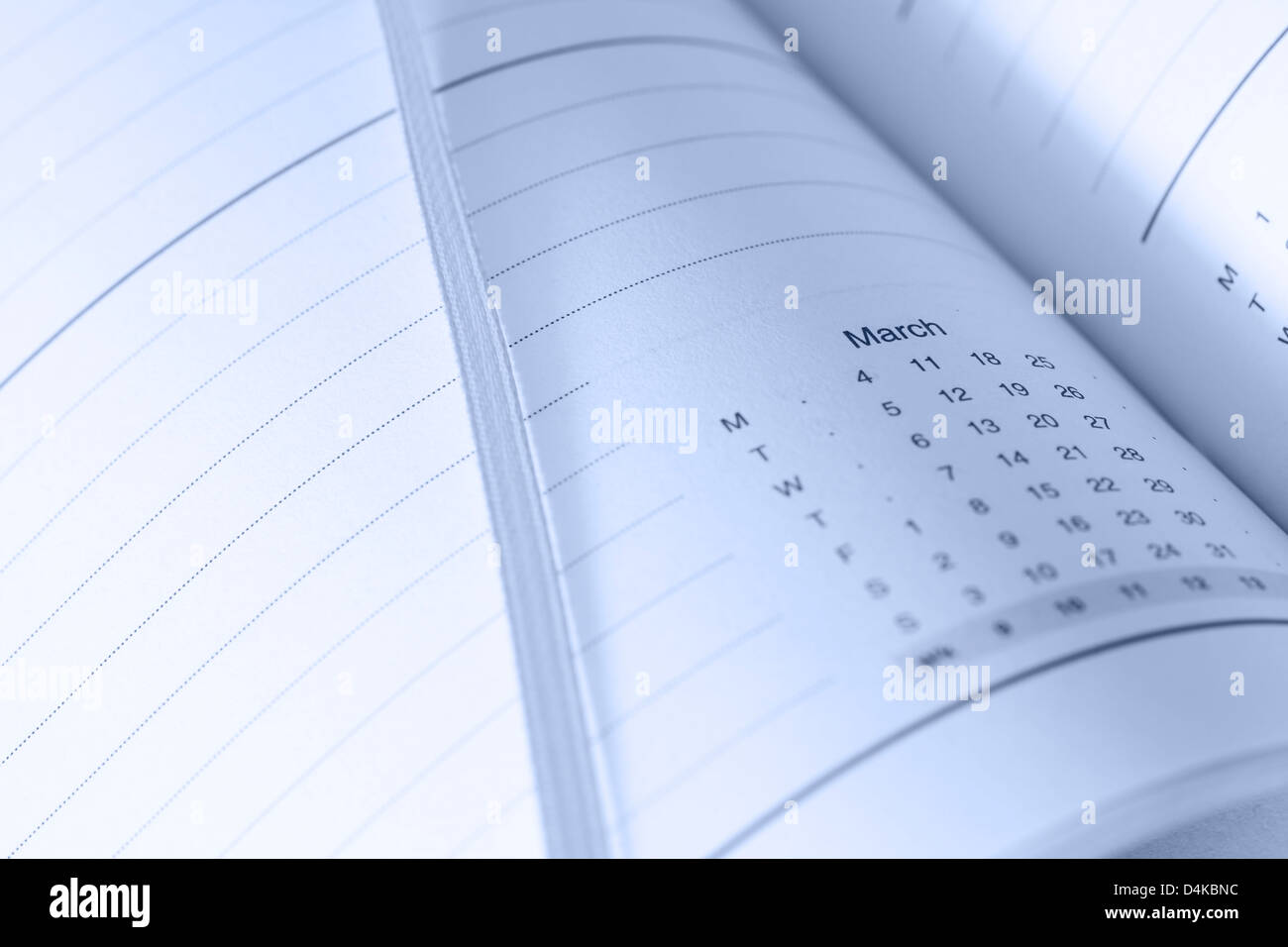 Agenda e calendario Foto Stock