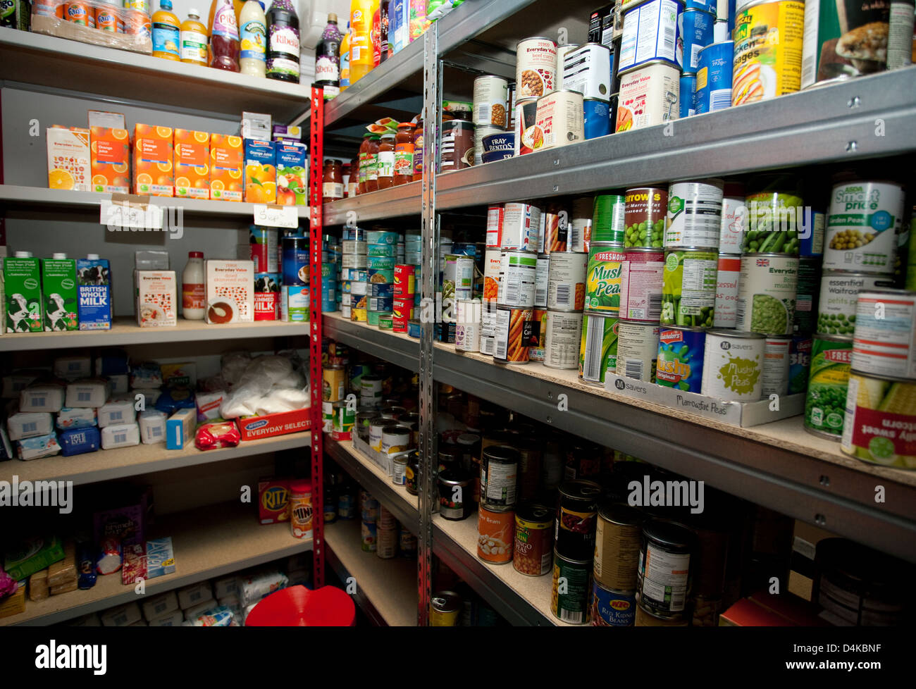 Food Bank in Peckham, Londra Sud gestito dalla carità Trussell fiducia Foto Stock