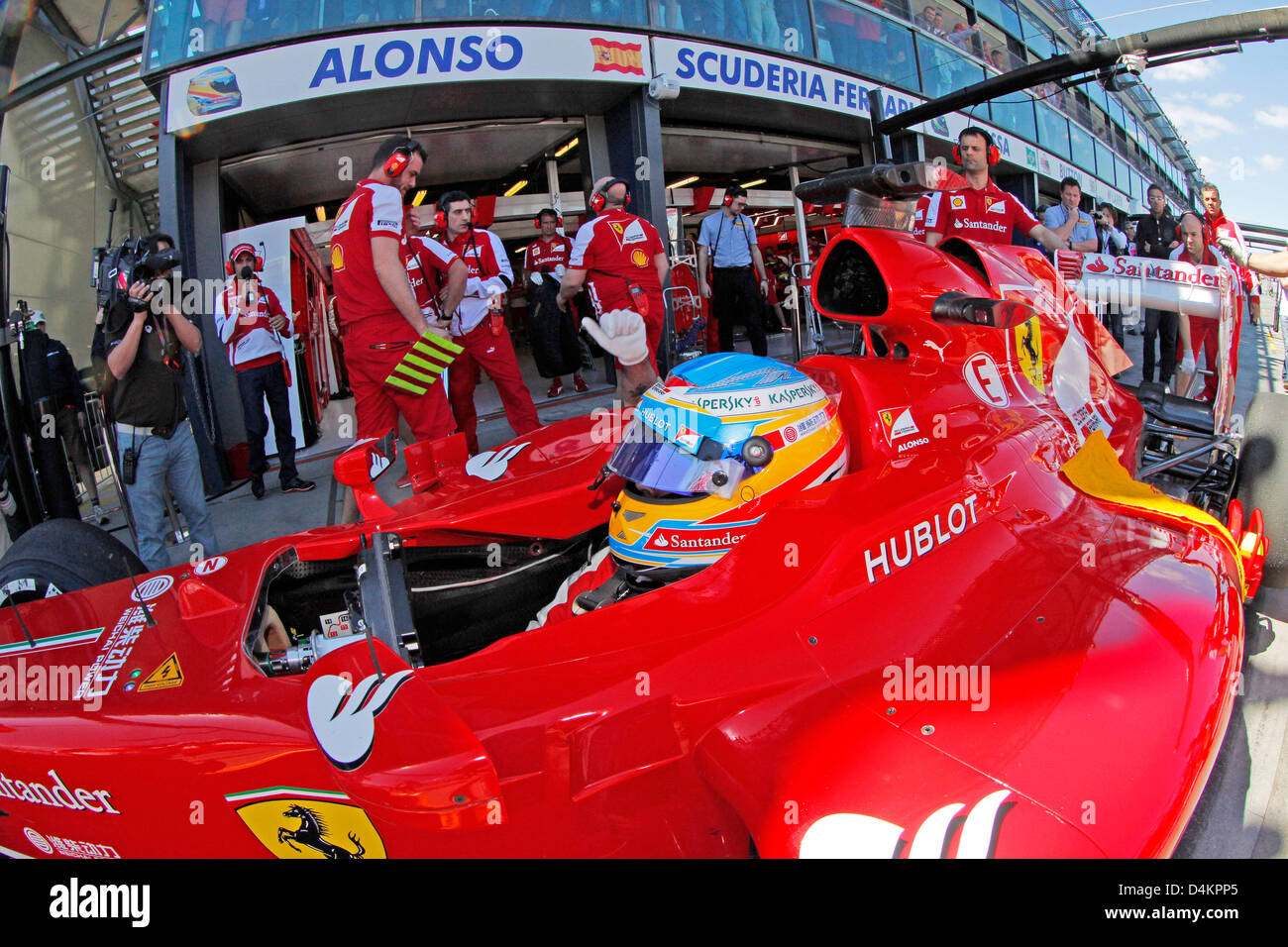 Melbourne, Australia. Il 15 marzo 2013. Formula 1 Gran Premio d'Australia di pratica. Fernando Alonso, la Scuderia Ferrari, foto:mspb/Damir Ivka/dpa/Alamy Live News Foto Stock