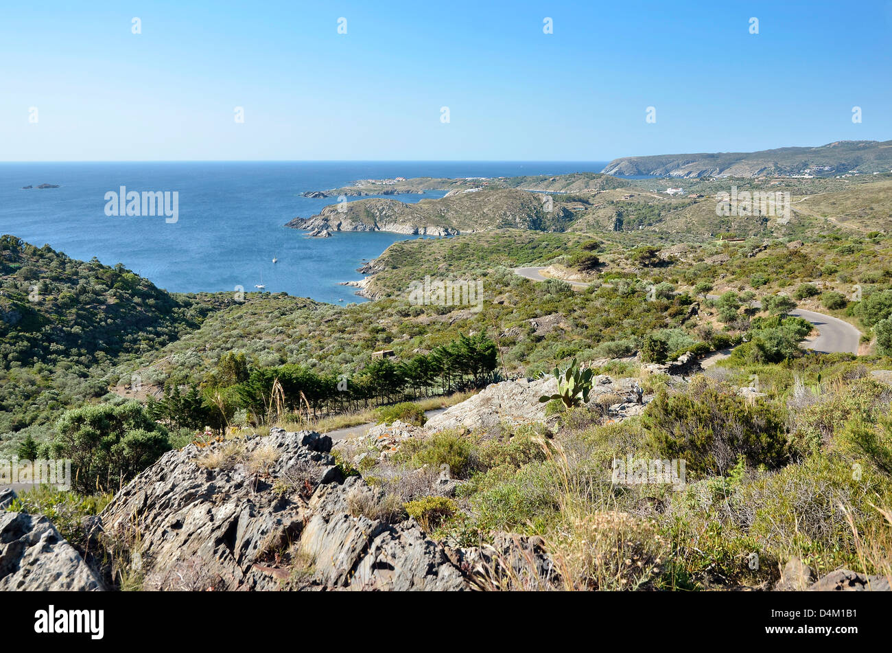 Cap de Creus è una penisola e un promontorio situato all'estremo ne della Catalogna in Spagna Foto Stock