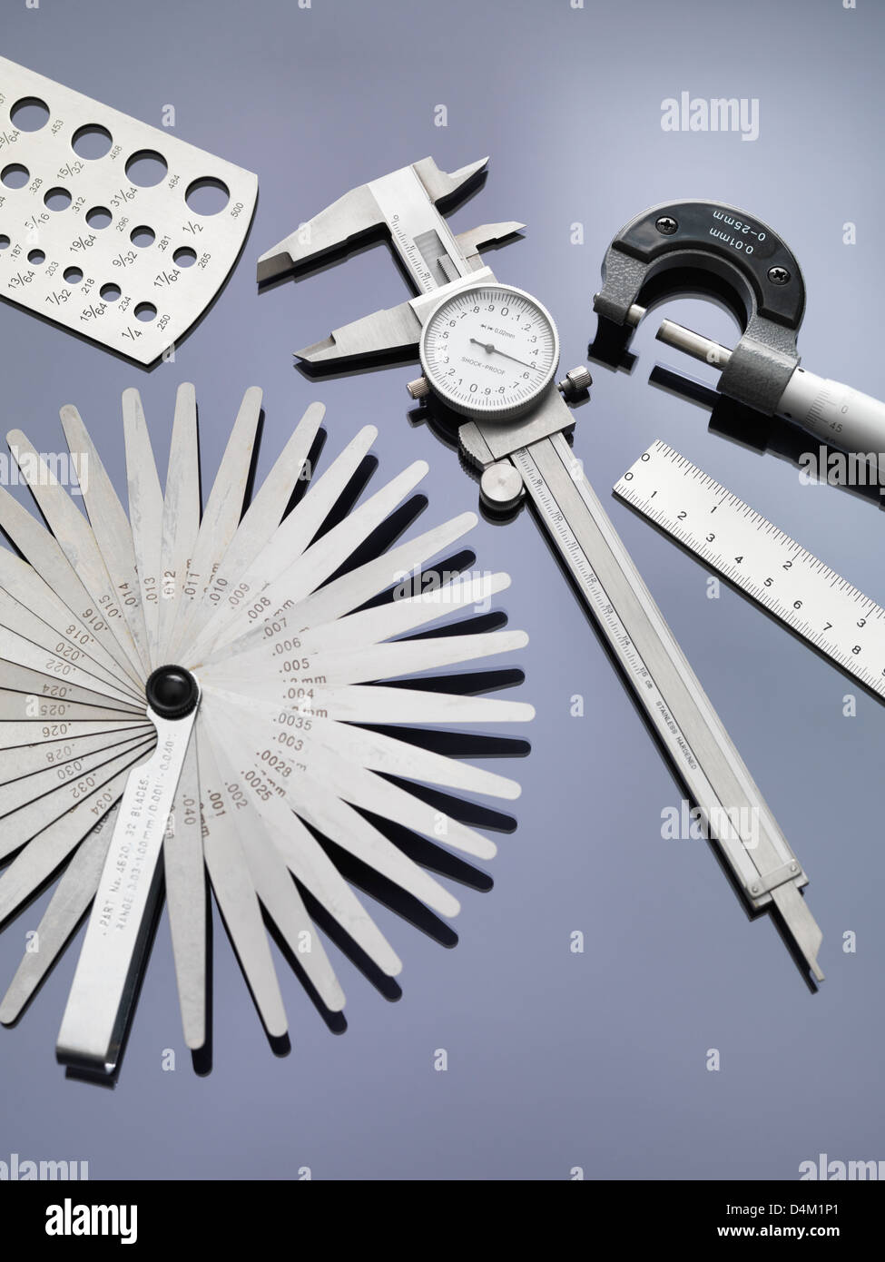 Ingegneria gli strumenti di misurazione utilizzati nell'industria Foto Stock