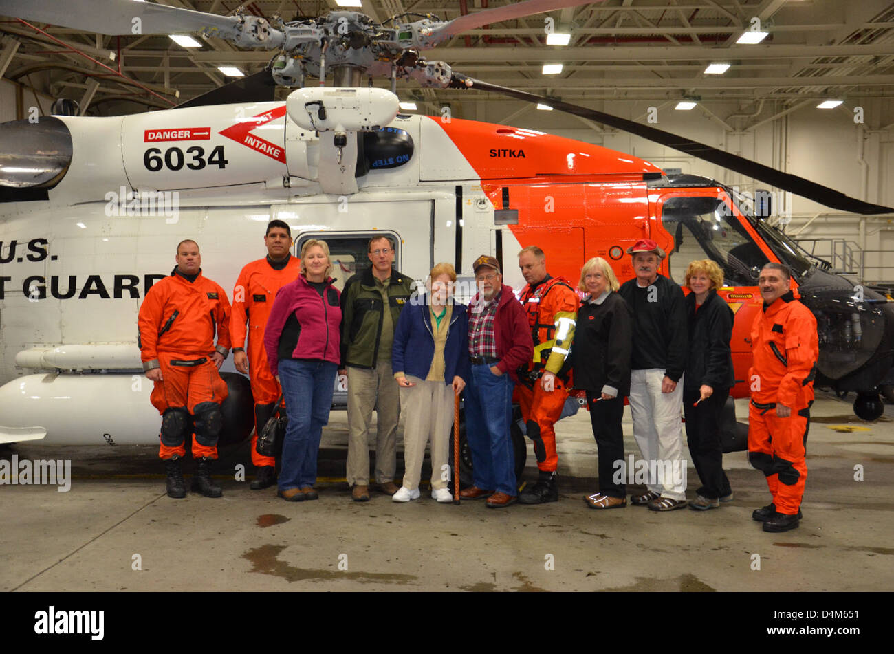 USCG risponde a nord del brano Foto Stock