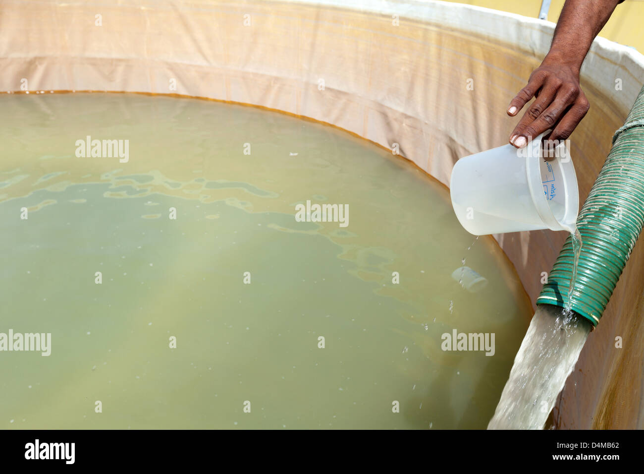 Thatta, Pakistan, trattamento acque Foto Stock