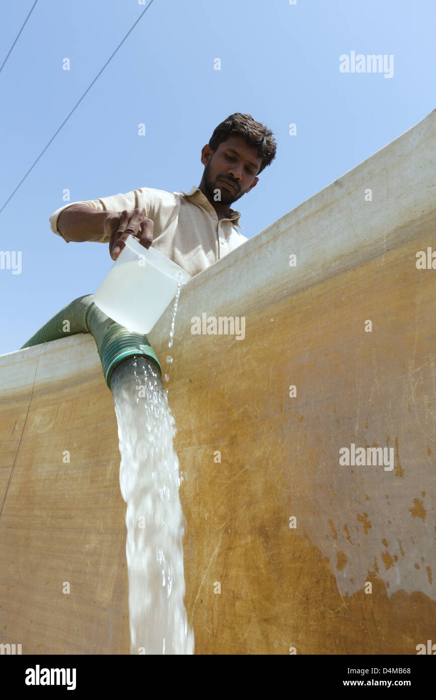 Thatta, Pakistan, trattamento acque Foto Stock