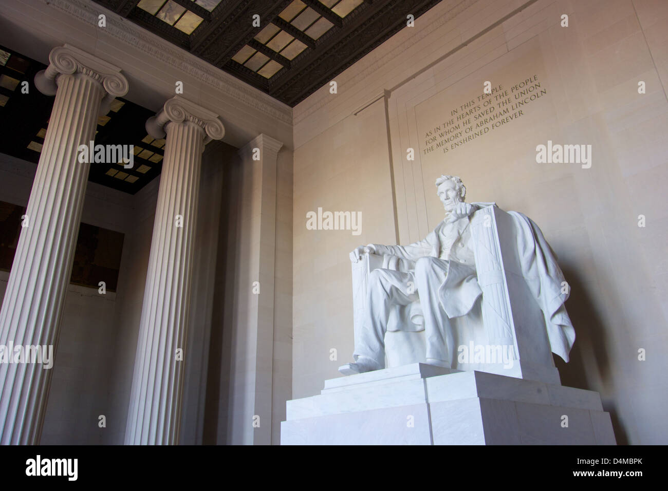 Lincoln Memorial Washington DC Foto Stock