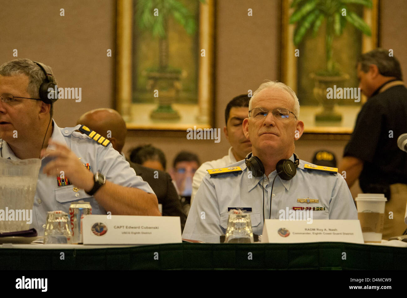 L'operazione MEXUS 2012 ha comportato una collaborazione marittima transfrontaliera tra le autorità statunitensi e messicane per affrontare la sicurezza e l'attività illegale nella regione marittima, rafforzando le misure di sicurezza lungo le coste di entrambi i paesi. Foto Stock