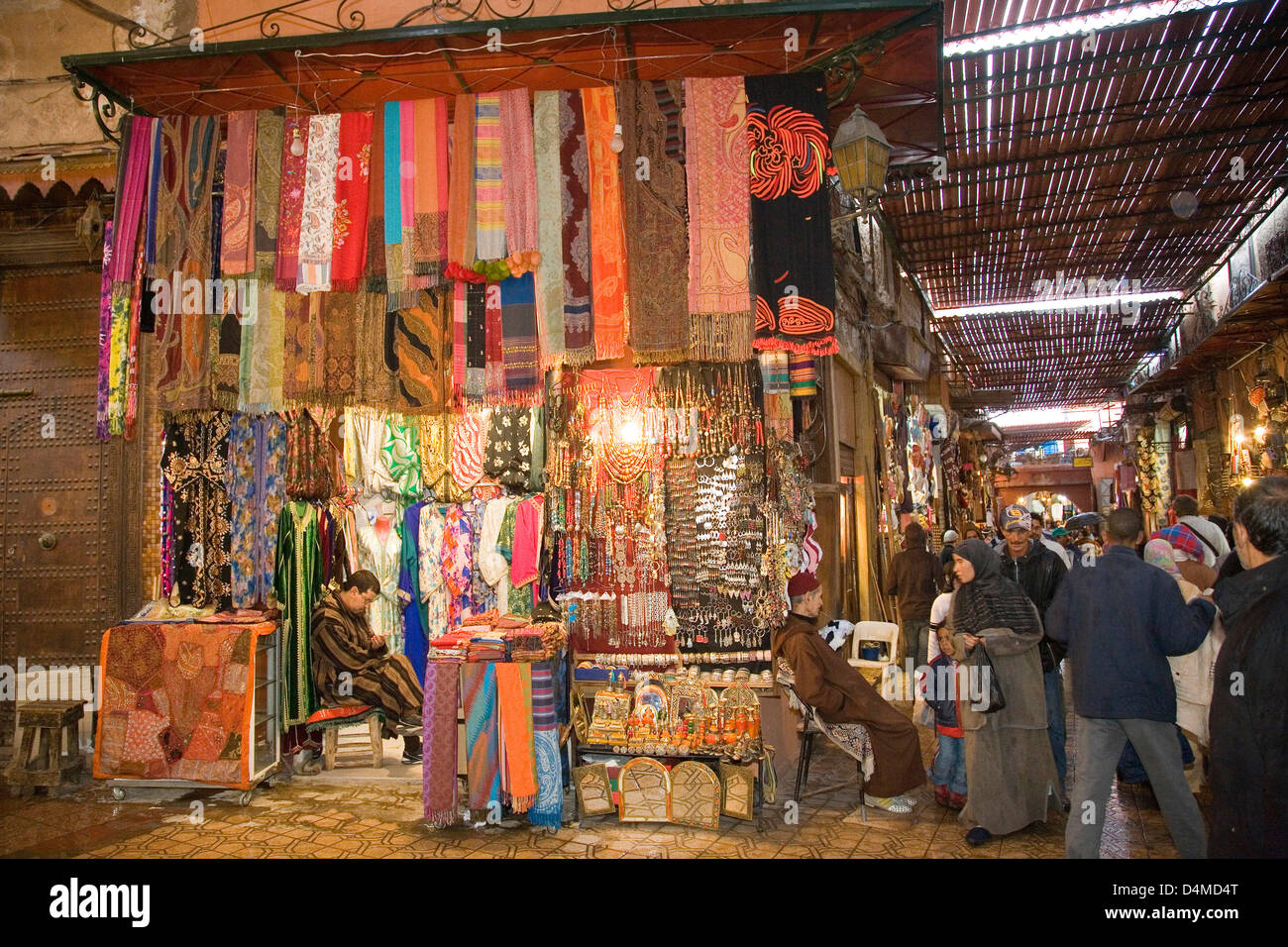 Africa, Marocco Marrakech, souq, mercato Foto Stock