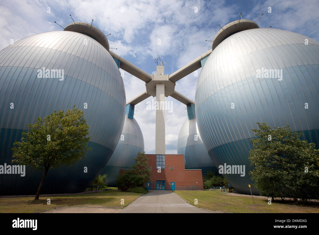 Bottrop, Germania, idrogeno Emscher del progetto impianto di trattamento delle acque reflue Foto Stock