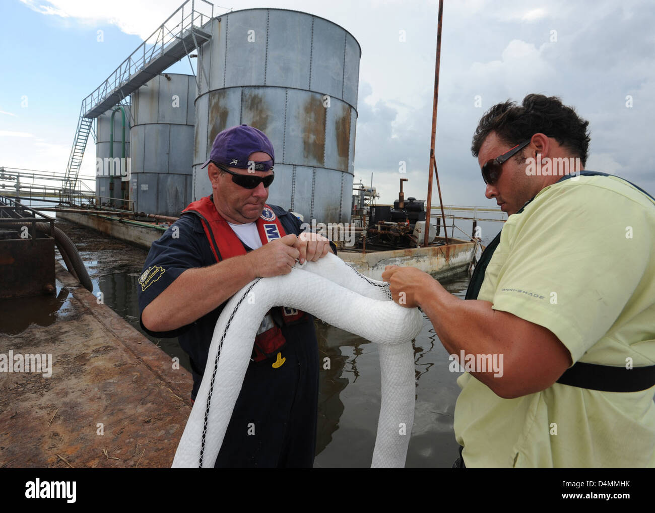 Ops ambientale post-Isacco Foto Stock