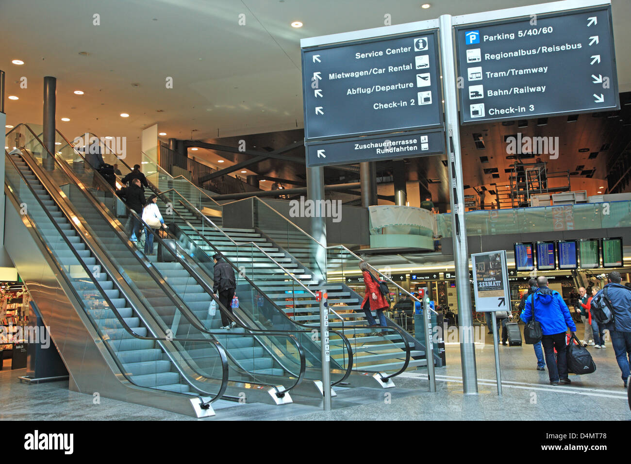 La Svizzera, Canton Zurigo Kloten Zürich Airport Foto Stock