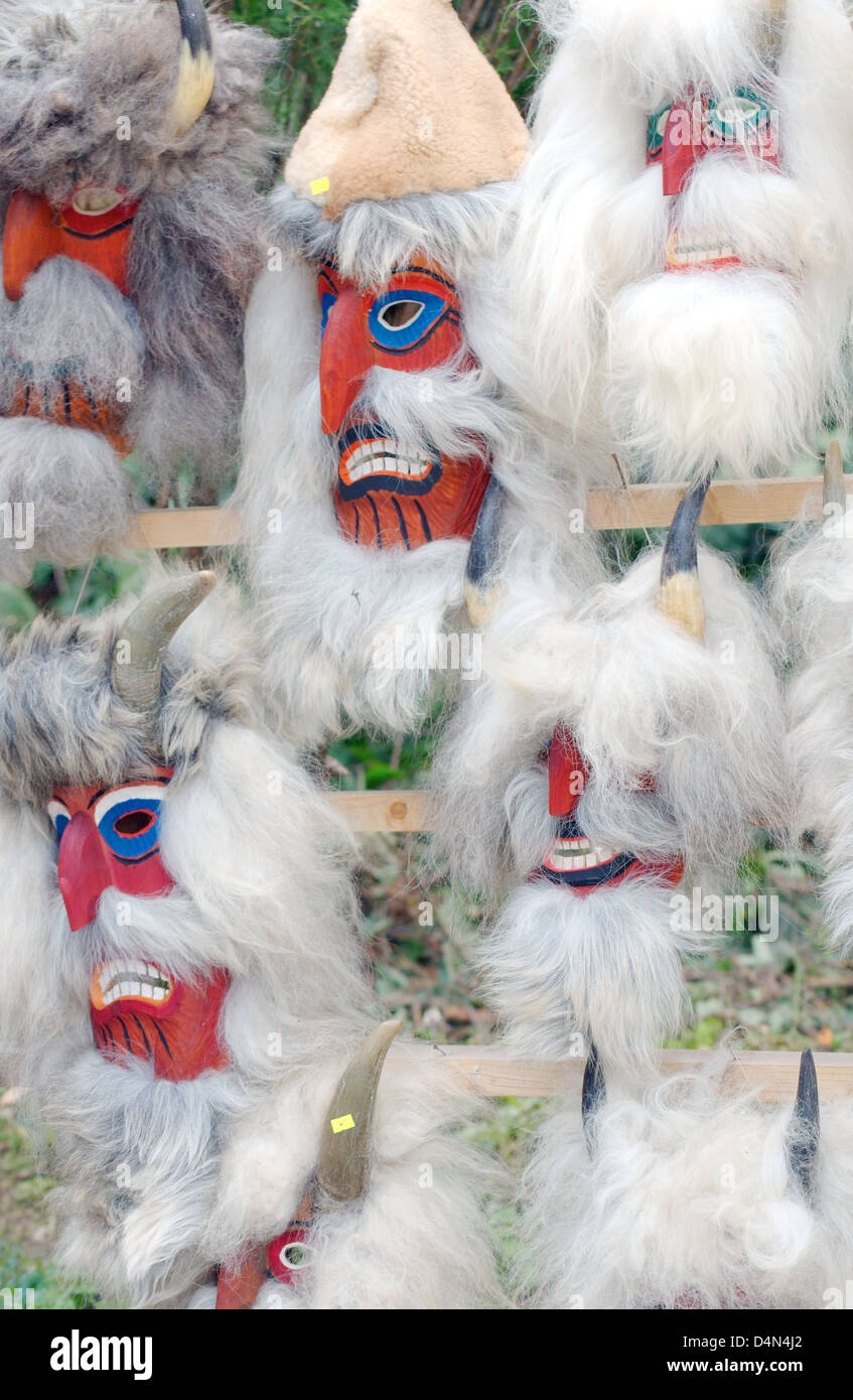 Maschera di Souvenir Vlad Drakula, Transilvania, Brasov, Romania Foto Stock