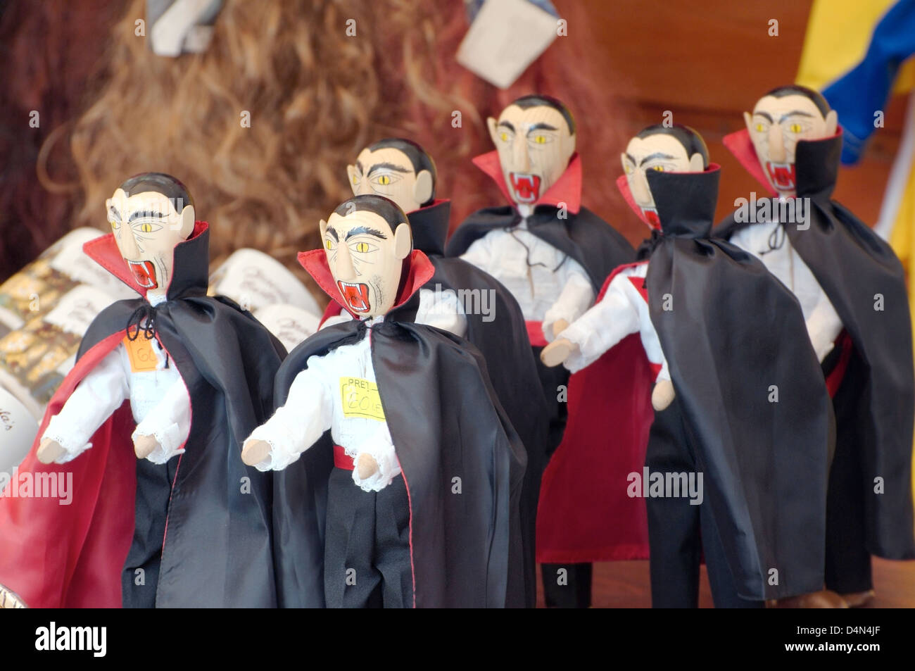 Souvenir Vlad Drakula, Transilvania, Brasov, Romania Foto Stock