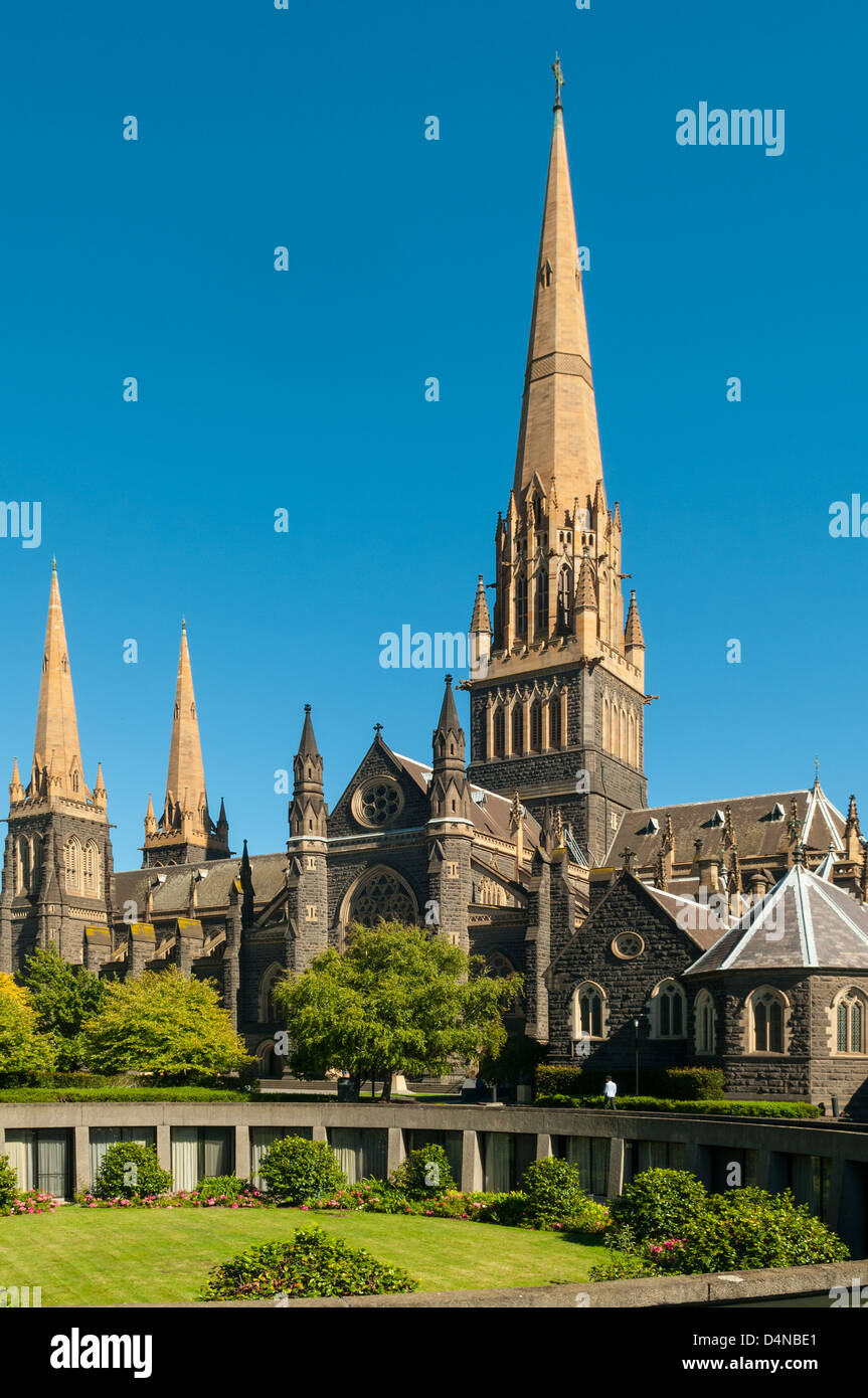 La Cattedrale di St Patrick, Melbourne, Victoria, Australia Foto Stock