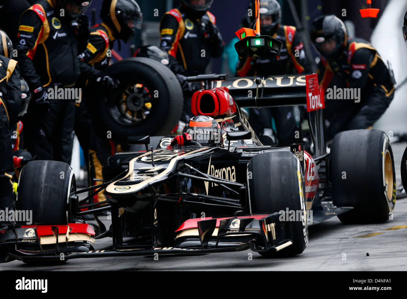 Motorsports: FIA Formula One World Championship 2013, il Gran Premio d'Australia, #7 Kimi Raeikkoenen (FIN, Team Lotus F1), Foto Stock