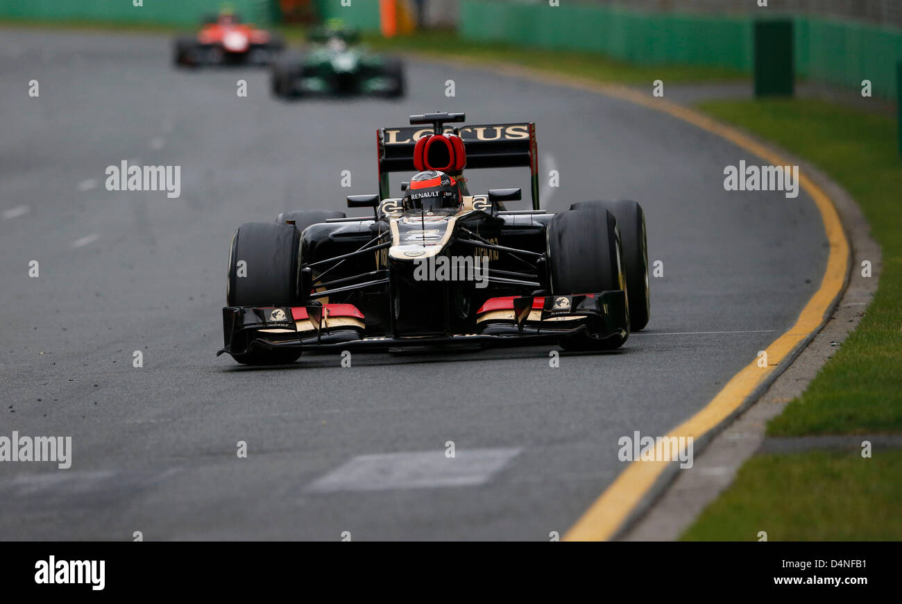 Motorsports: FIA Formula One World Championship 2013, il Gran Premio d'Australia, #7 Kimi Raeikkoenen (FIN, Team Lotus F1), Foto Stock