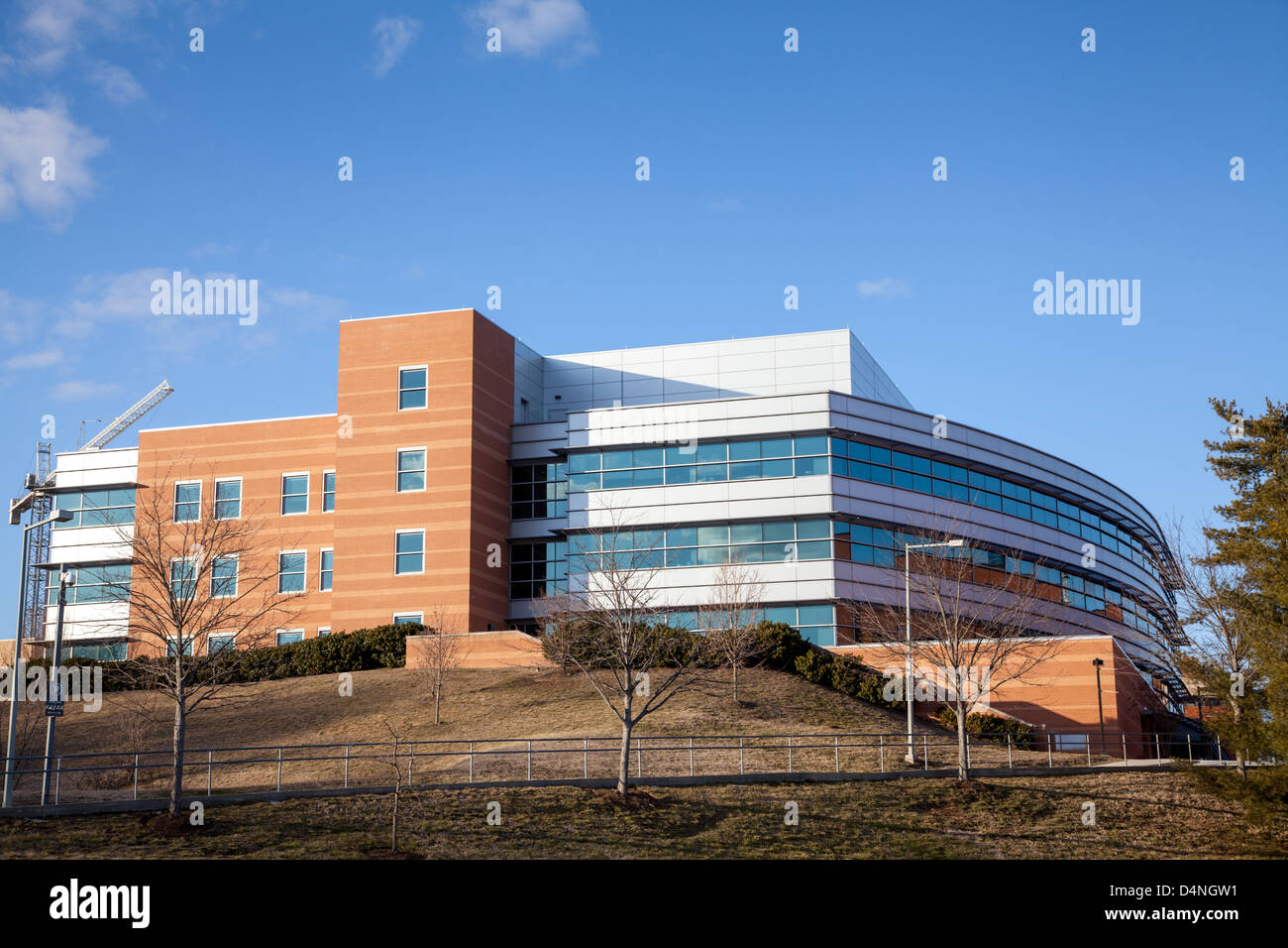Arti e Scienze Umanistiche edificio presso la University of Maryland in Baltimore County, aka UMBC, fondata 1965 Foto Stock
