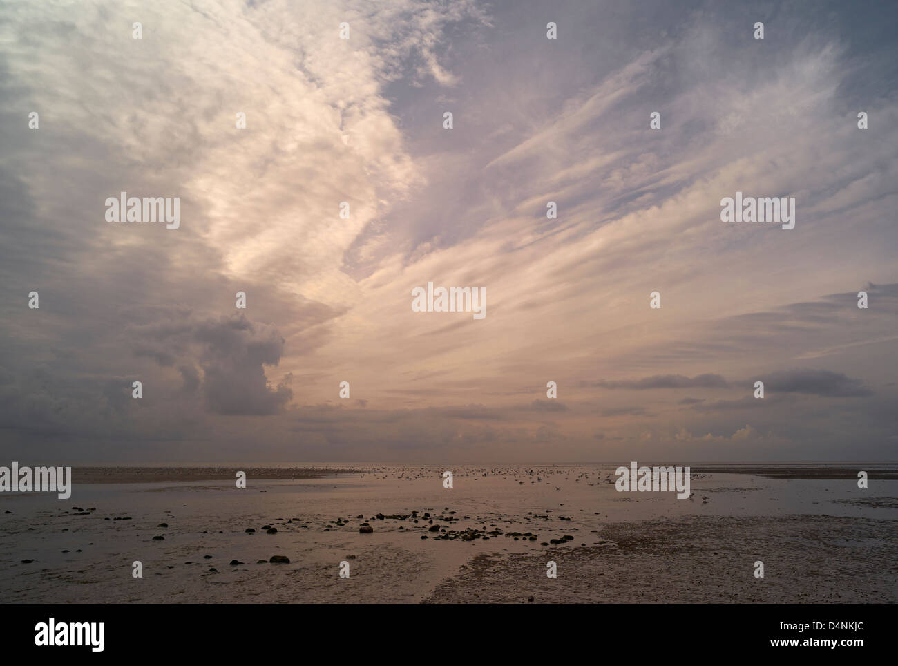 Serata a Heacham Beach Foto Stock