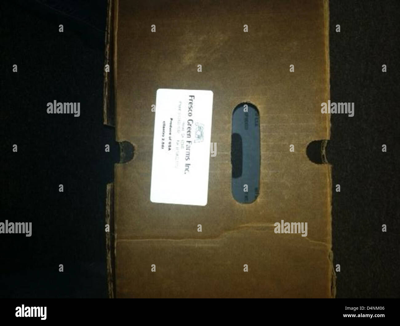 Fresco Green Farms Inc. Ha pubblicato un richiamo per i prodotti a coriandolo a causa dei rischi di contaminazione. I clienti devono restituire gli articoli interessati al negozio per ottenere un rimborso completo. Questa azione aiuta a mitigare i potenziali rischi per la salute. Foto Stock