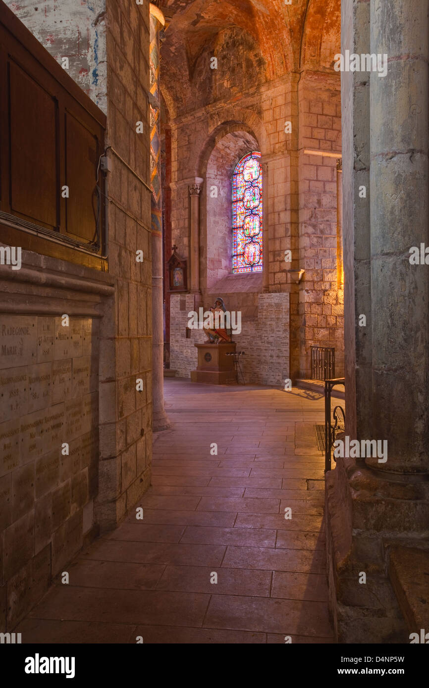 Saint Radegonde chiesa nella città di Poitiers. Foto Stock