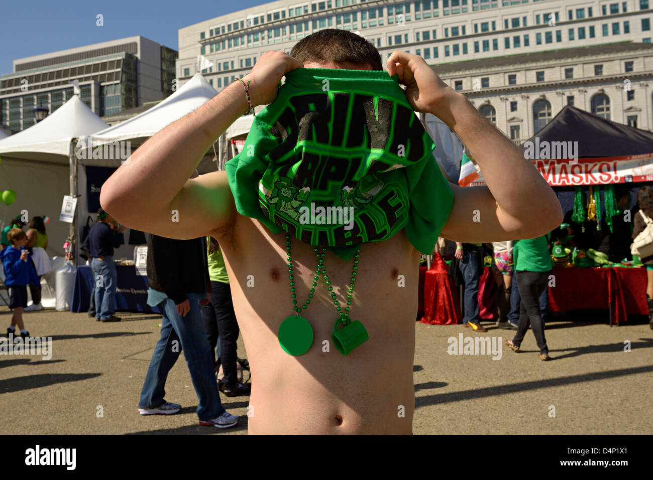 San Patrizio Irlanda 'St Patricks Day' 'St Paddys Day' 'San Francisco' Foto Stock