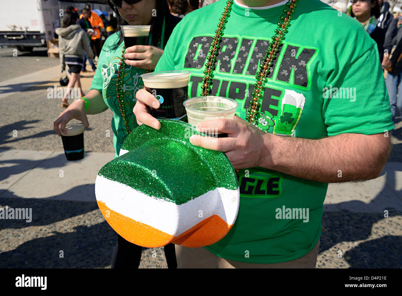 San Patrizio Irlanda 'St Patricks Day' 'St Paddys Day' 'San Francisco' Foto Stock