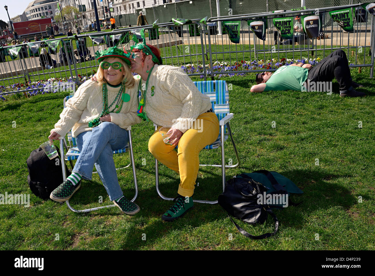 San Patrizio Irlanda 'St Patricks Day' 'St Paddys Day' 'San Francisco' Foto Stock