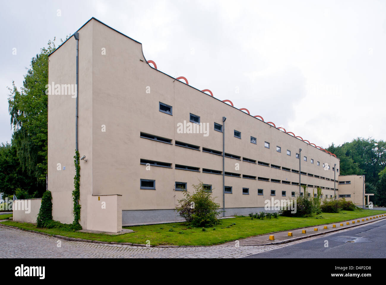 Wroclaw, Polonia, house 31 da Hans Scharoun nella Werkbundsiedlung Wroclaw Foto Stock