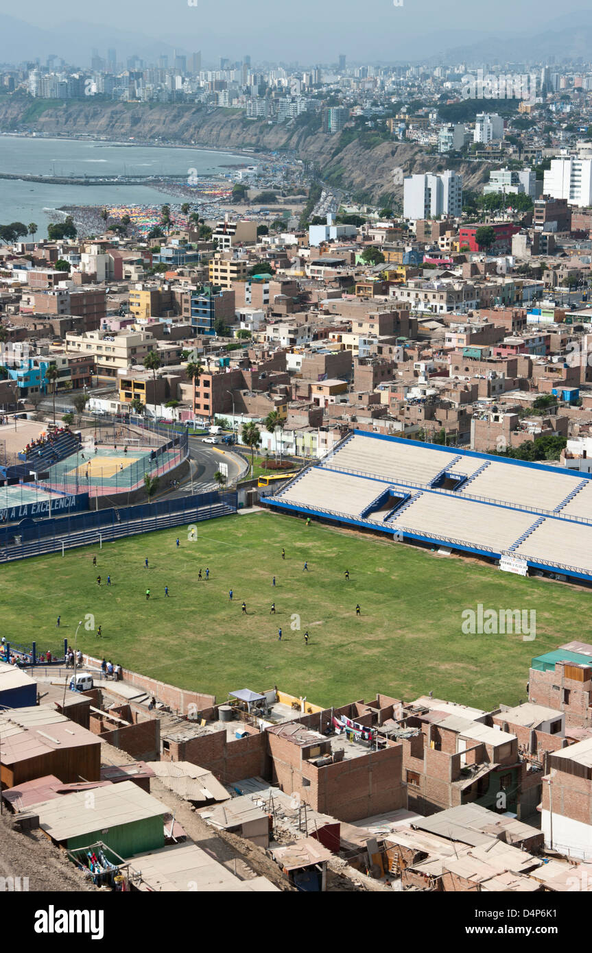 Il Perù. La città di Lima. Chorrilos distretto. Foto Stock
