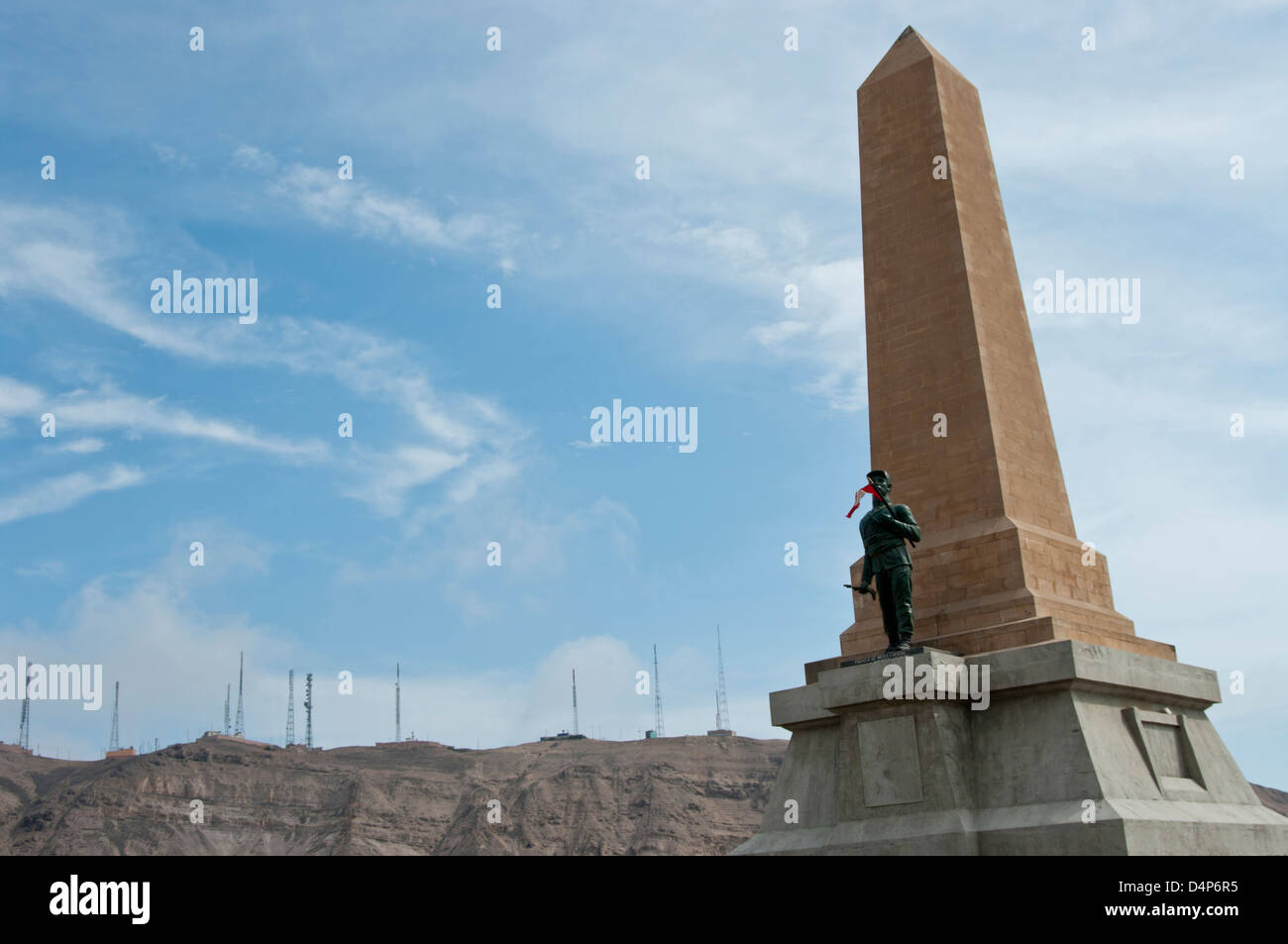 Il Perù. Lima. Monumento al Milite Ignoto in chorrilos distrit. Foto Stock