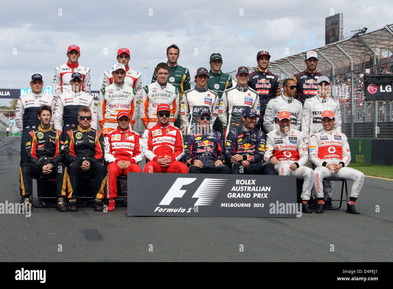 Formula 1, GP di Australia in Melborne 17.03.2013, Formel 1 driver 2013 Foto ritratto:mspb/Lukas Gorys Foto Stock