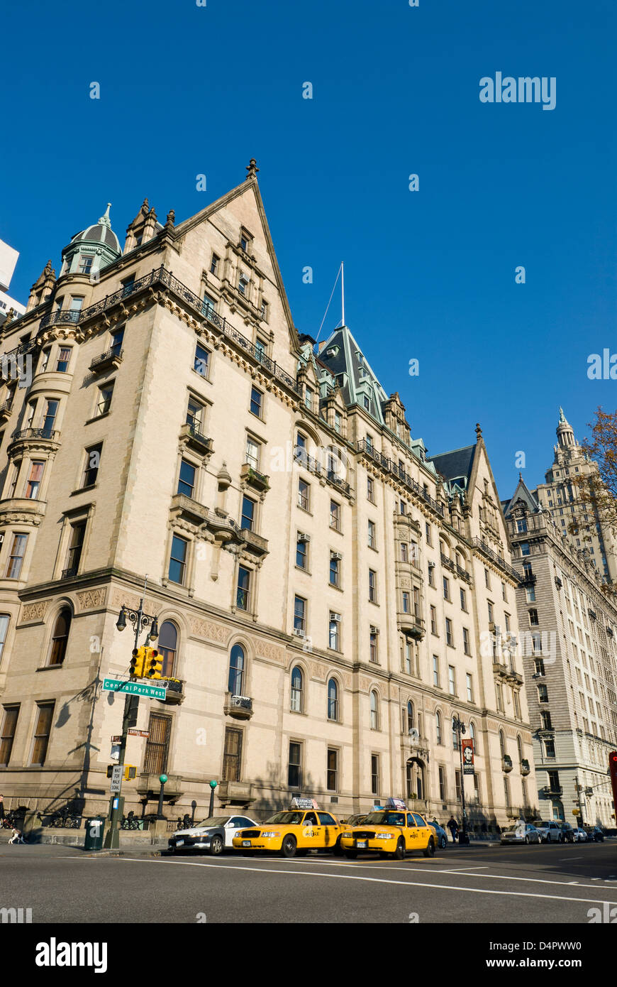 Dakota Apartments Dakota Building a Central Park West, 72nd Street, Manhattan, New York City. Foto Stock