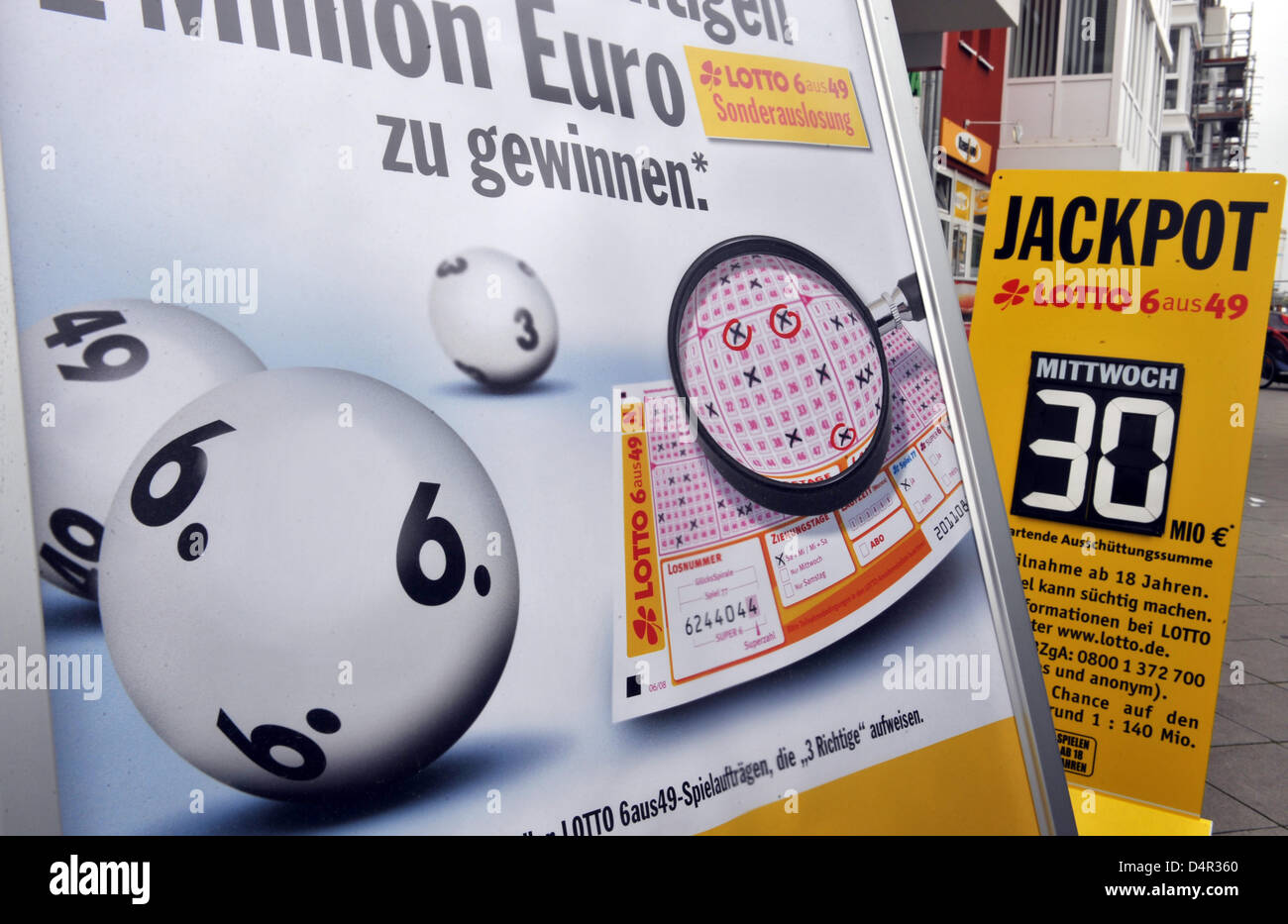 lotto jackpot di 30 milioni