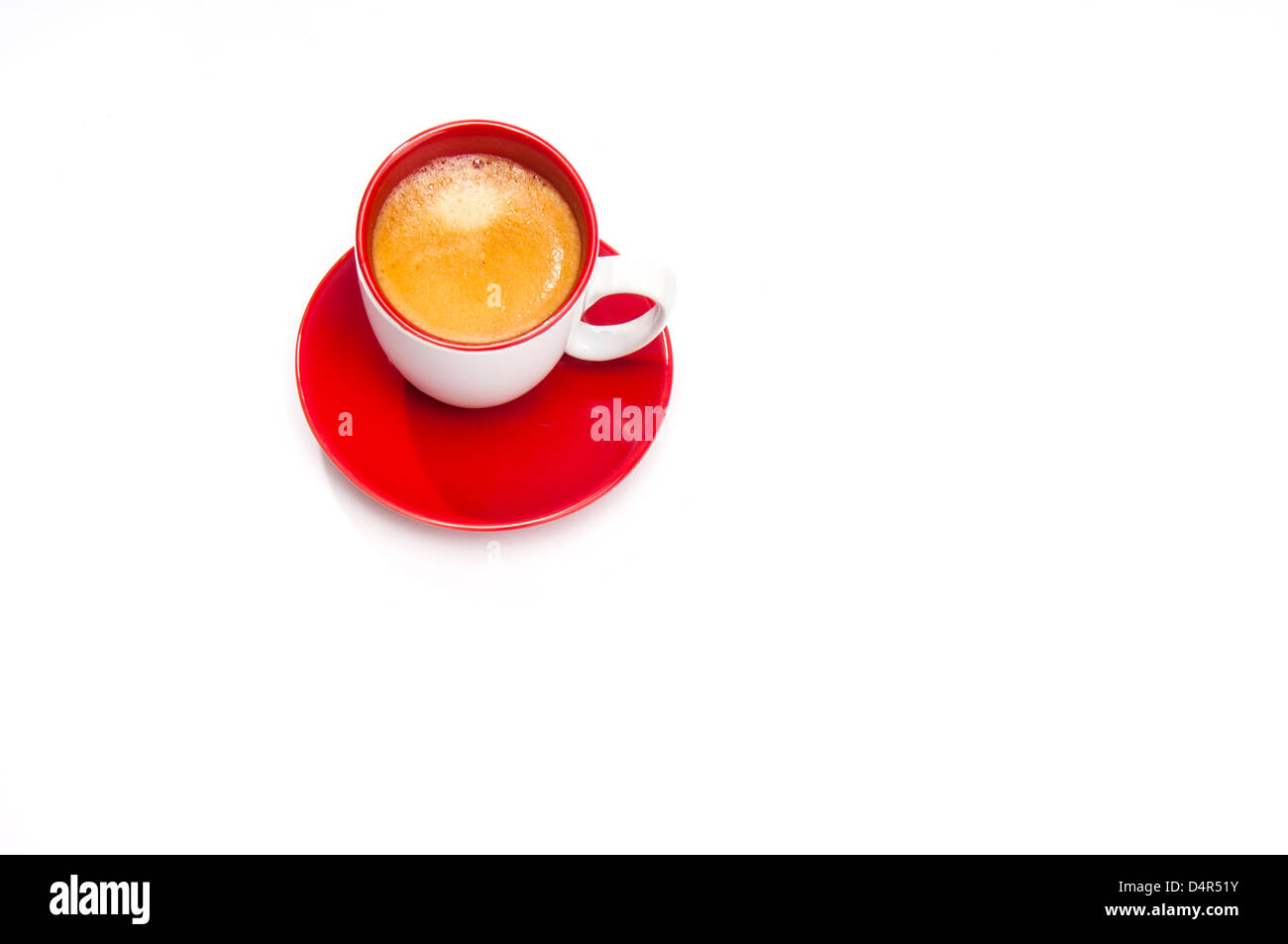 Caffè espresso in tazzina Foto Stock