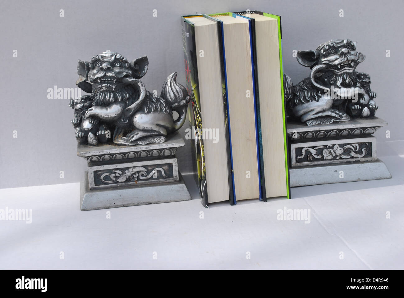 Gargoyle fermalibri Foto Stock