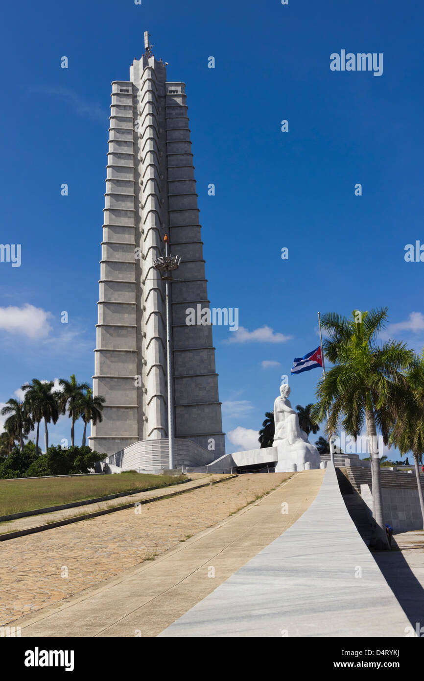 Memorial Jose Marti nella Plaza de la Revolucion Havana Cuba Foto Stock