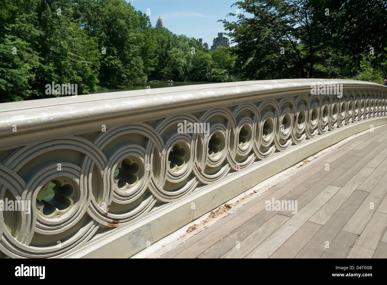 Ponte di prua in New York Central Park Foto Stock