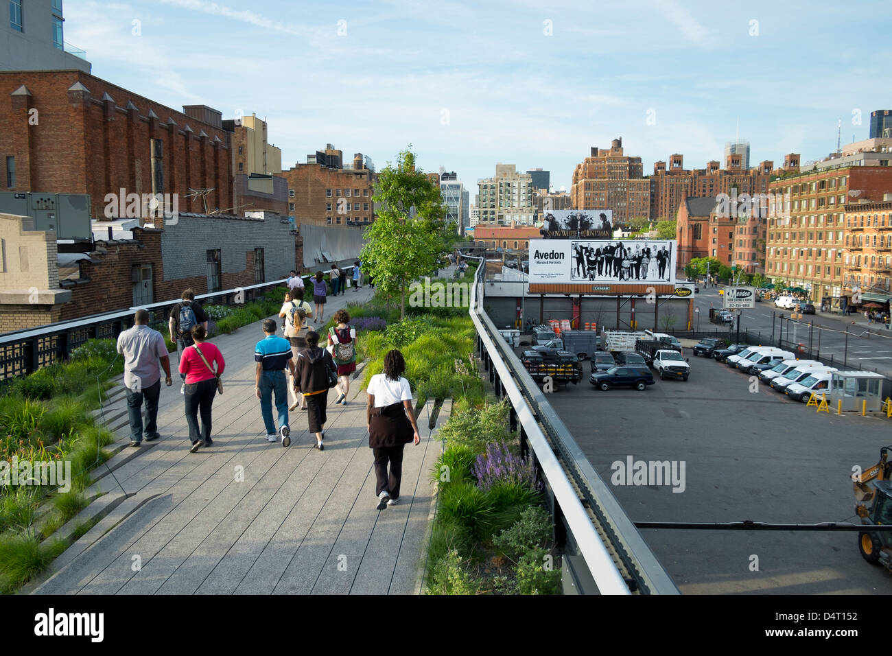 Chelsea Highline parco urbano, New York, Stati Uniti d'America Foto Stock