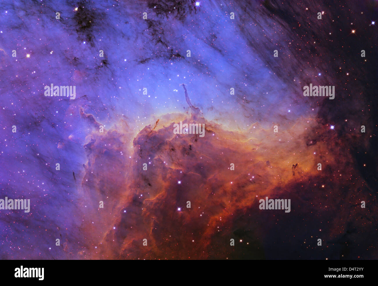 Il Pelican Nebula (IC 5067) con oggetti Herbig-Haro. Foto Stock