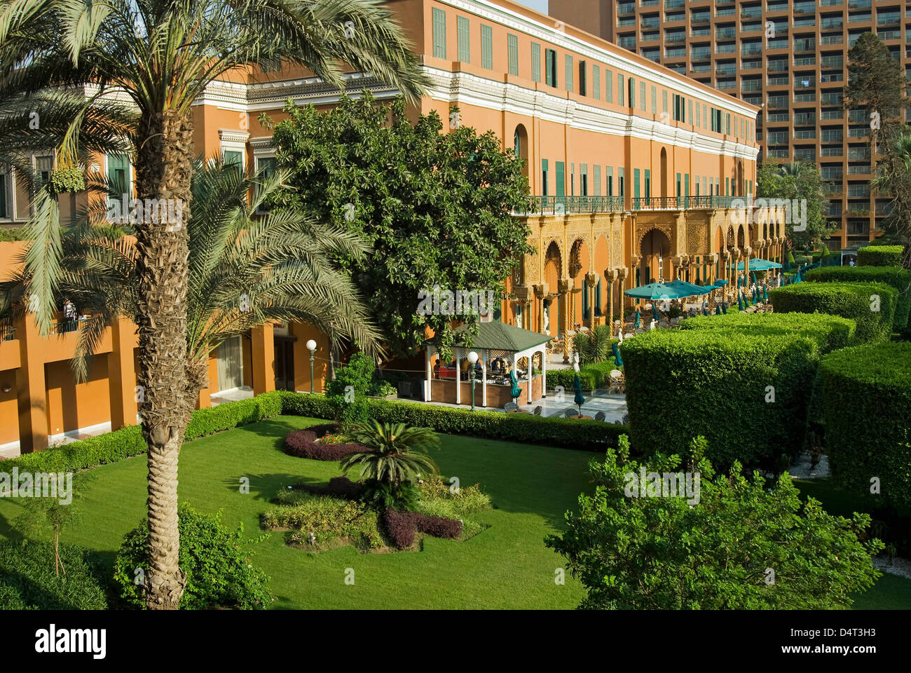 Esterni, Marriott Hotel al Cairo, Egitto. Foto Stock