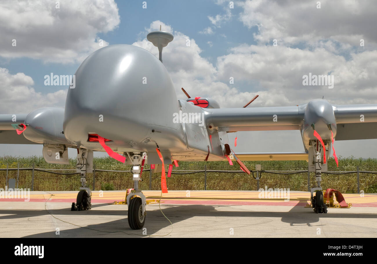Un Airone TP (IAF designazione Eitan) drone, il nuovissimo UAV in forza aerea israeliana inventario. Foto Stock